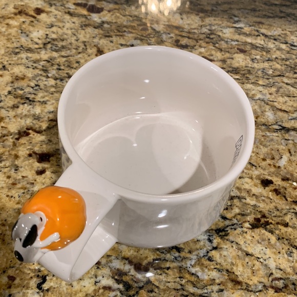 NWT Rae Dunn Halloween Peanuts soup mug MORE PLEASE - Picture 5 of 6